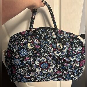 Vera Bradley Black Floral Travel Bag